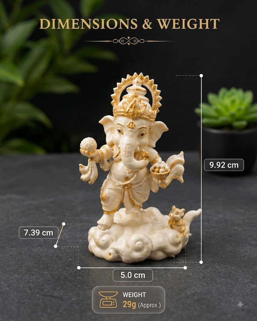 Lord Ganesha With Ladoo