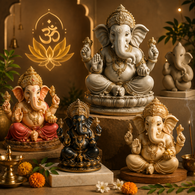 Divine Ganesha Statues