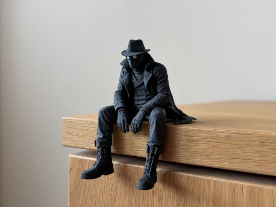 Spider-Noir Sitting on Ledge Figure