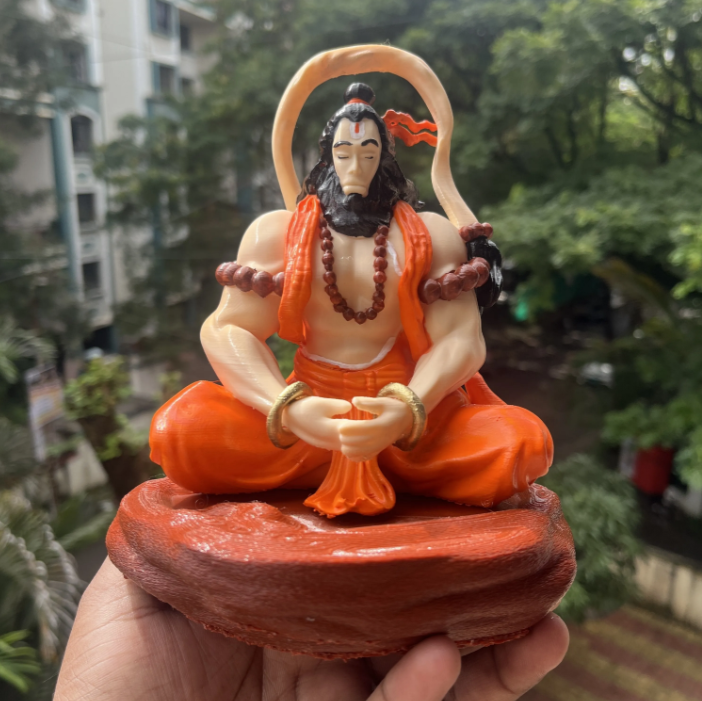 Meditating Hanumanji