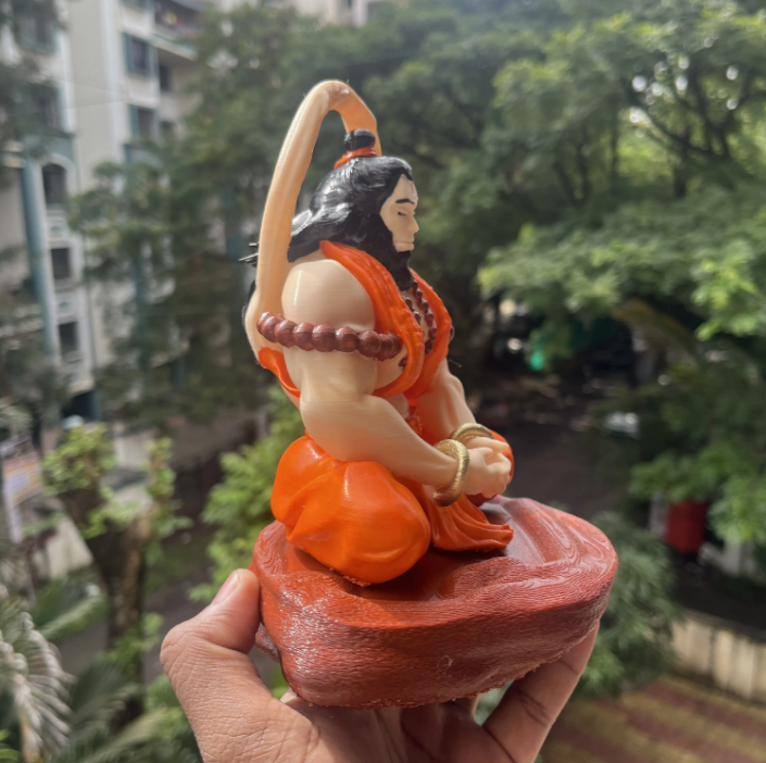 Meditating Hanumanji