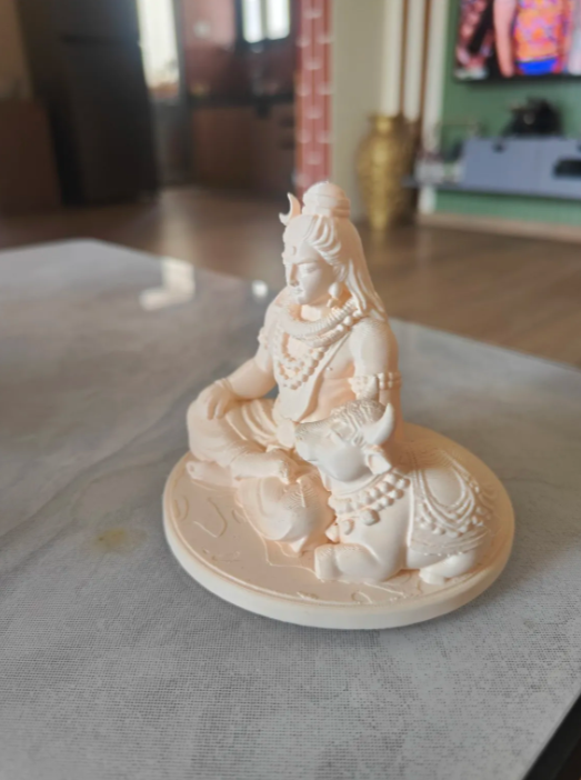 Shiv with Nandi Sitting Statue